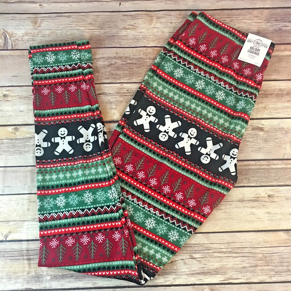Holiday Leggings - Gingerbread Man - Picture 2 of 8